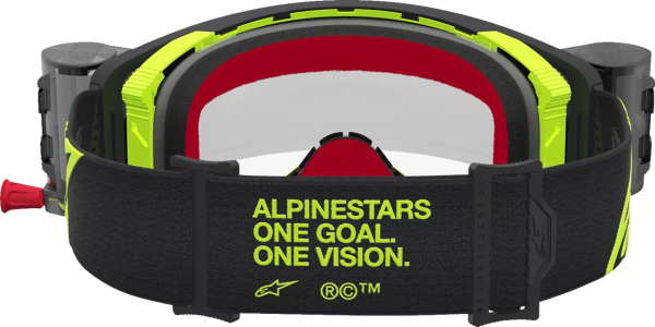 Ochelari Alpinestars Supertech Firma Roll-Off Negru/Galben Fluo/Lentila Clara, 2, nordicamoto.ro