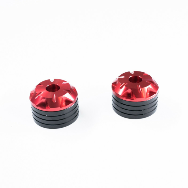 Capete Ghidon Moto Aluminiu CNC Roșu CFMOTO, 8, nordicamoto.ro
