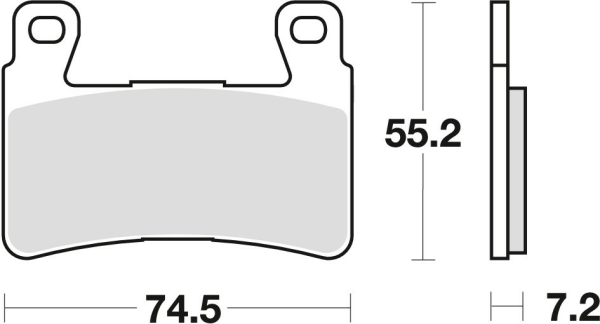 Placute frana fata TRW Sinterizate STREET HONDA CB 1300 F '03-'04/HYOSUNG GT 650 '09-'17