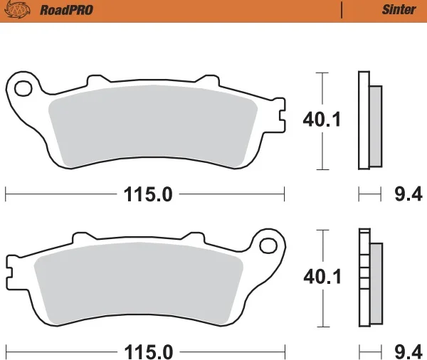 Plăcuțe de frână Roadpro Sinder pentru roata din spate, 1, nordicamoto.ro