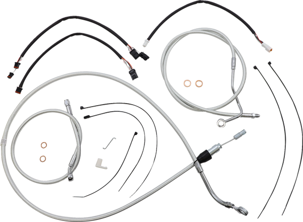 Sterling Chromite Ii® Designer Handlebar Installation Kit Silver, 2, nordicamoto.ro