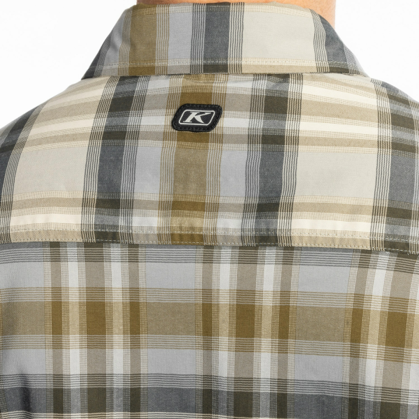 Camasa Klim Nero Stretch Mineral Blue - Golden Brown-1