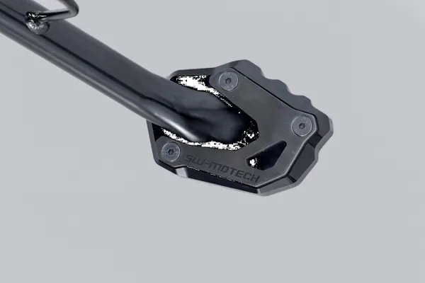 Sidestand Foot Extension Black, Silver -2