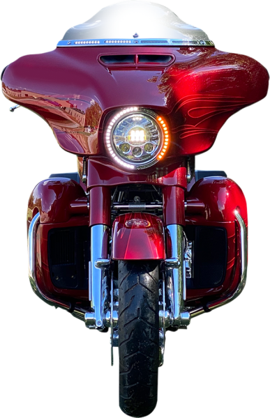 Probeam® Turn Signal Ring Trim Amber, White, 3, nordicamoto.ro