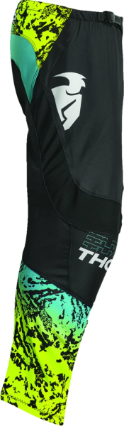 Pantaloni Copii Thor Sector Atlas Acid/Black/Teal 20, 4, nordicamoto.ro