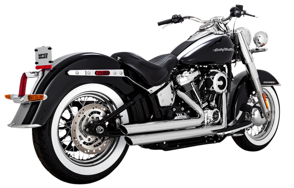 Big Shots Staggered 2-into-2 Exhaust System Chrome, 5, nordicamoto.ro