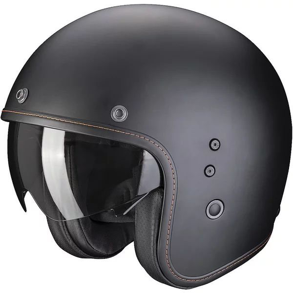 Casca open face SCORPION BELFAST EVO SOLID S NEGRU MAT, 2, nordicamoto.ro