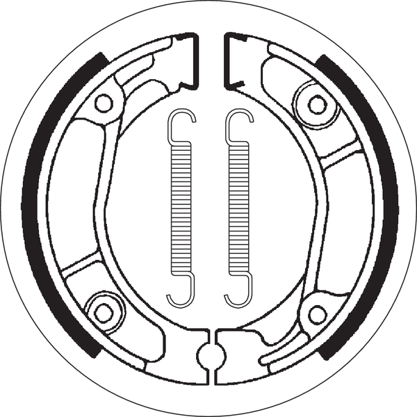 Ceramic Organic Brake Shoes, 1, nordicamoto.ro