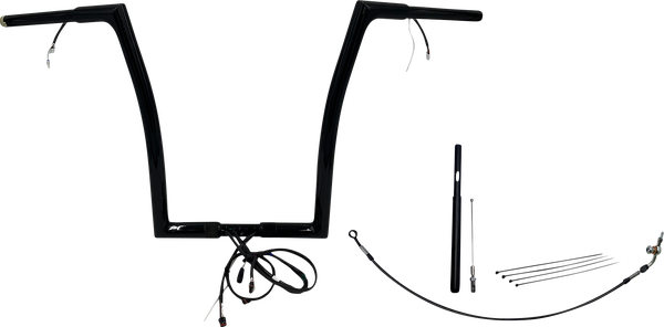 Plug & Play Ez Install 1-1/4(r) Flat Top Handlebar Kit Black, 2, nordicamoto.ro