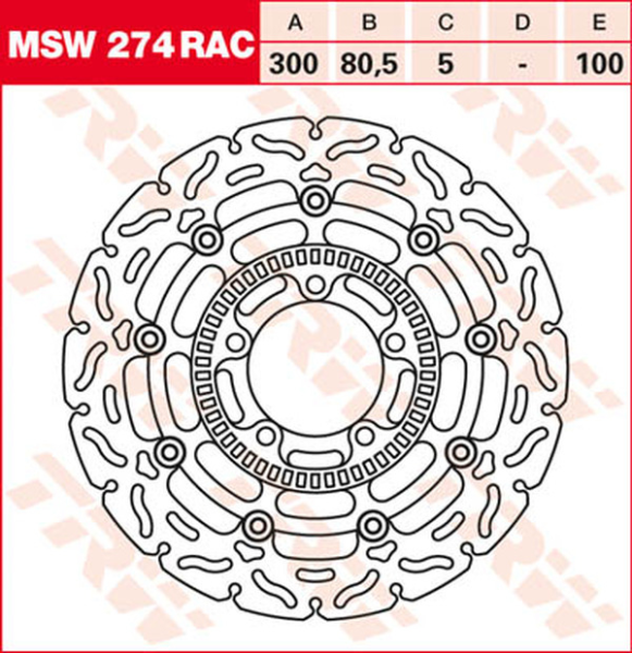 Contoured Floating Brake Rotor Titan, 2, nordicamoto.ro