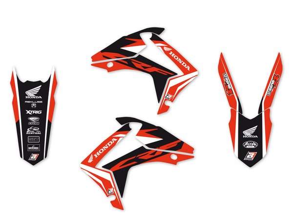Dream 4 Graphics Kit Black, Orange, Red, White, 2, nordicamoto.ro