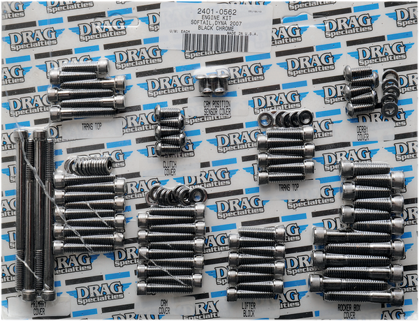 Socket-head Bolt Set Black Chrome, 1, nordicamoto.ro