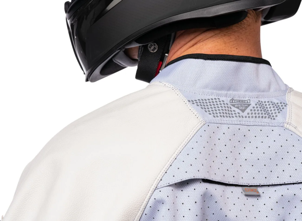 Geaca Piele Icon Mesh AF White-5