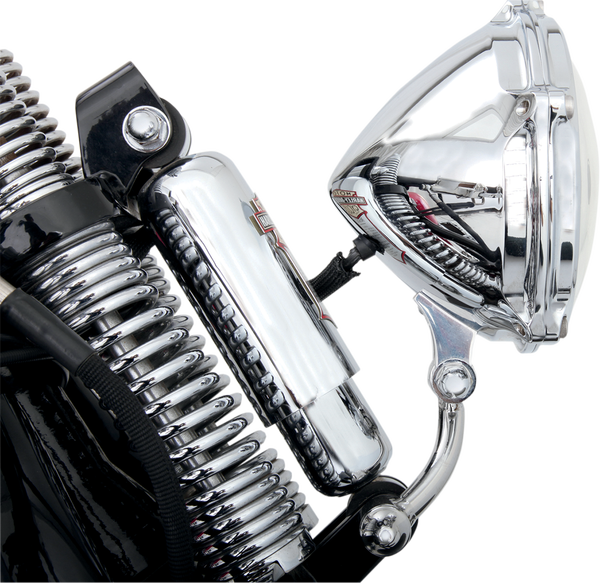 Nostalgia Headlight Relocation Bracket Natural, Polished, 3, nordicamoto.ro