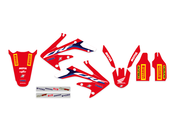 Graphic Kit Rep Hrc 19 Red, White, 1, nordicamoto.ro