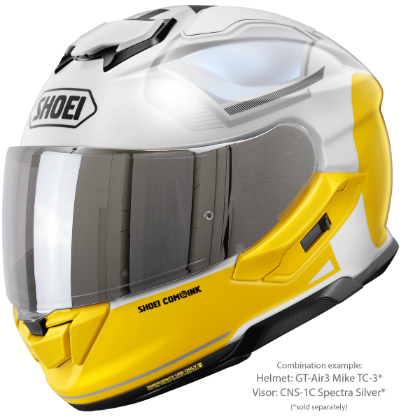Casca integrala SHOEI GT-AIR3 MIKE TC-3 Alb/Galben XXL-4