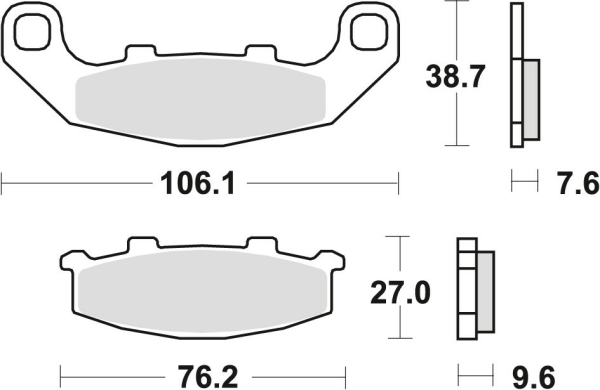 Placute frana fata/spate TRW Sinterizate STREET KAWASAKI GPZ 500 '94-'04/ZR 550 '91-'95/SUZUKI RGV 250 '91-'92/GSX 1100G '94-'95