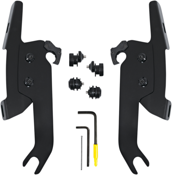 Fats/slim Windshield  Trigger-lock Complete Mount Kit Black, 2, nordicamoto.ro
