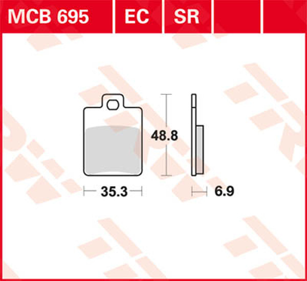 Plăcuțe de frână ceramice din seria Ec, 1, nordicamoto.ro