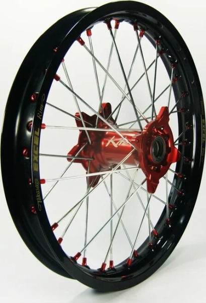Jantă Elite Mx-en, spițe argintii, negru, verde, 3, nordicamoto.ro