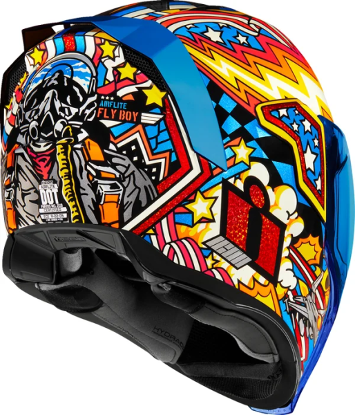 Casca Icon Airflite Fly Boy Red/Yellow/Blue XS, 10, nordicamoto.ro