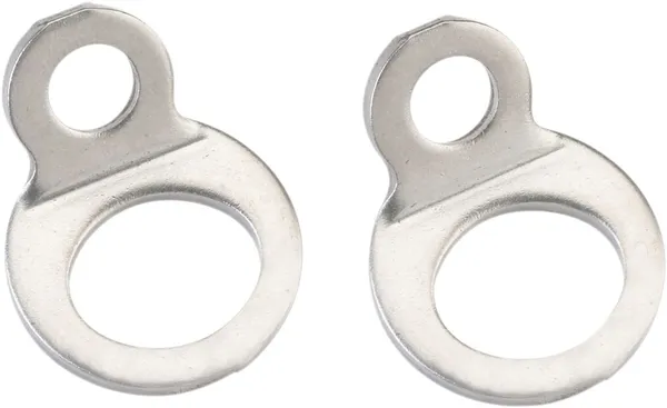 MOOSE RACING Strap Rings Silver 