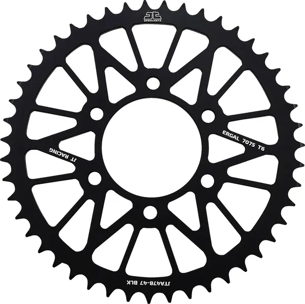 JT SPROCKETS Racelite Aluminum Rear Sprocket Black 