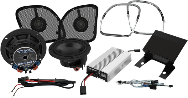 400 Watt Amp/speaker Kit Black, Chrome, 1, nordicamoto.ro