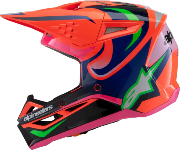 Casca Copii Alpinestars S-M3 Deegan Orange/Pink/Purple-3
