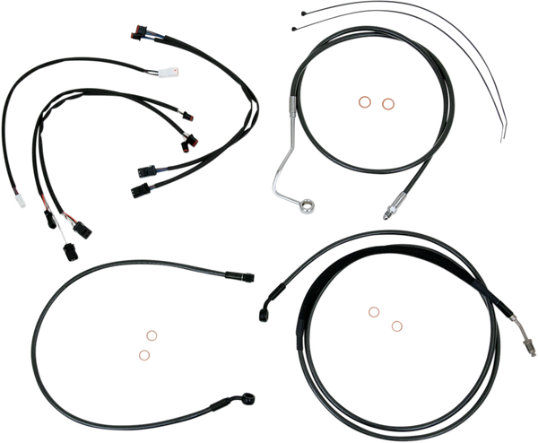Black Pearl Upper Handlebar Installation Kit Black, 1, nordicamoto.ro