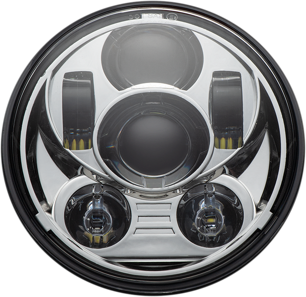 5.75(r) Led Headlamp Chrome, 1, nordicamoto.ro