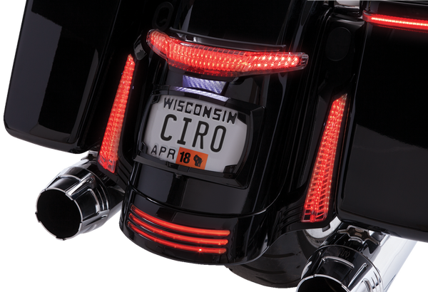 Latitude Taillight And License Plate Mount Black, 2, nordicamoto.ro