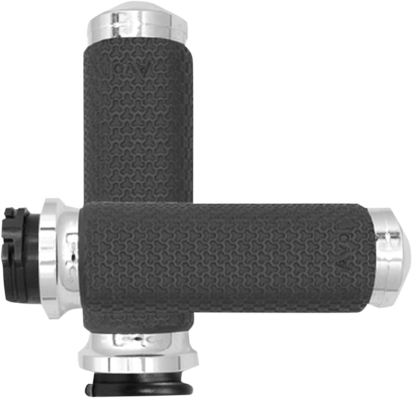 Vibration Dampening Memory Foam Grips Silver, 1, nordicamoto.ro