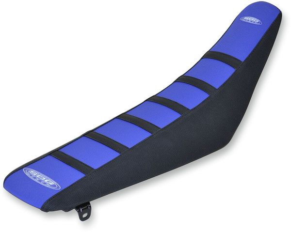6-rib Gripper Seat Cover Black, Blue, 2, nordicamoto.ro