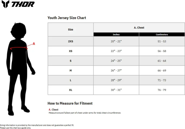 Tricou Enduro Copii Thor Launchmode Storm Black/White-1