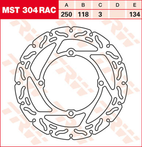 Contoured Fixed Brake Rotor, 2, nordicamoto.ro