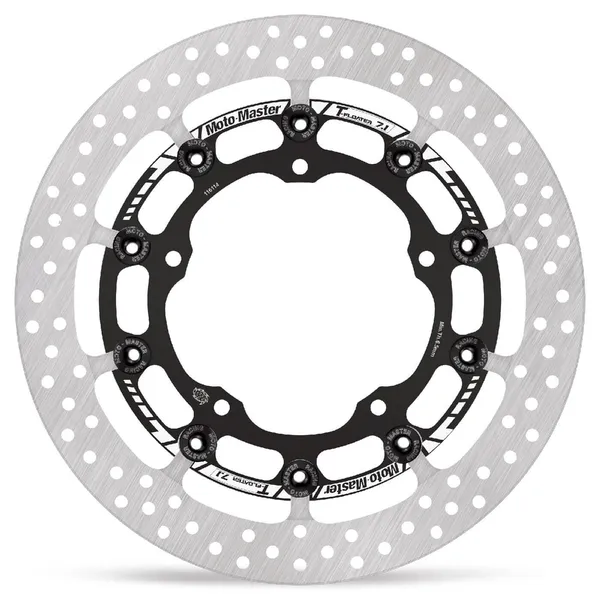 Halo Series Floating Rotor Black, Silver, Stainless Steel-1