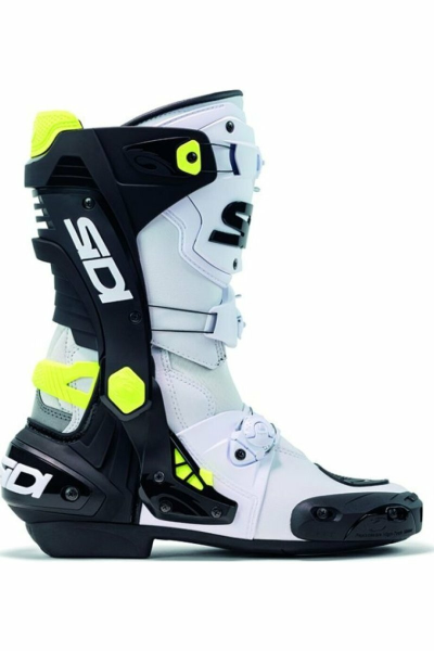 Cizme Sidi Racing Rex White Black/Yellow-1