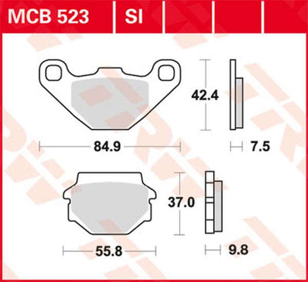 Plăcuțe de frână ceramice universale, 1, nordicamoto.ro