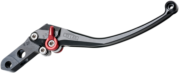 Brake Lever Evo Black/red Anodized, Black, 2, nordicamoto.ro