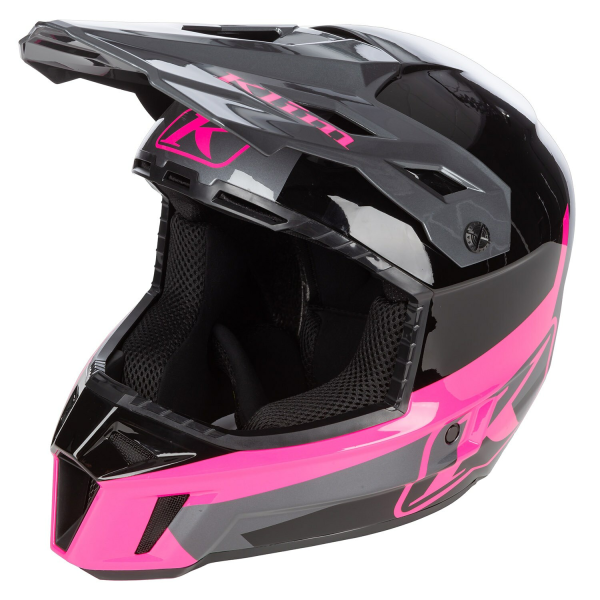 Casca Snowmobil Klim F3 ECE Elevate Black - Asphalt-37