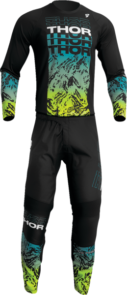 Tricou Thor Sector Atlas Black/Teal-3