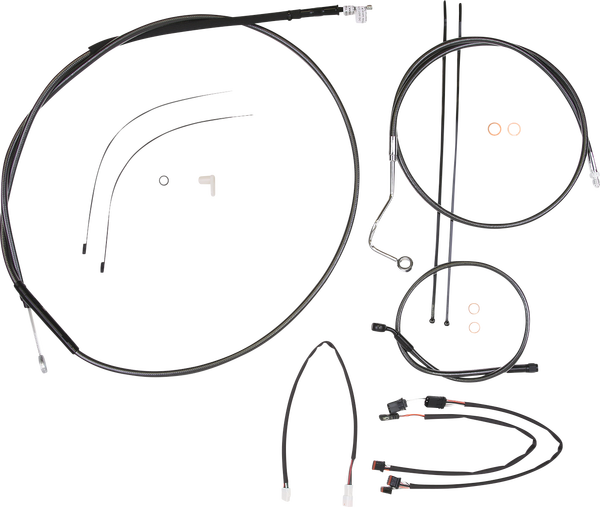 Black Pearl Designer Handlebar Installation Kit Black, 1, nordicamoto.ro