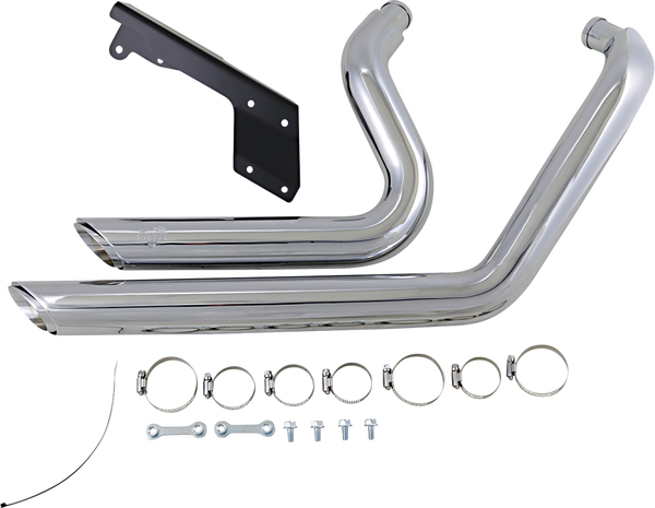 Shortshots Staggered Exhaust System Black, 2, nordicamoto.ro