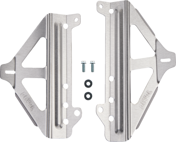 Radiator Race Braces Brushed Aluminum, 2, nordicamoto.ro