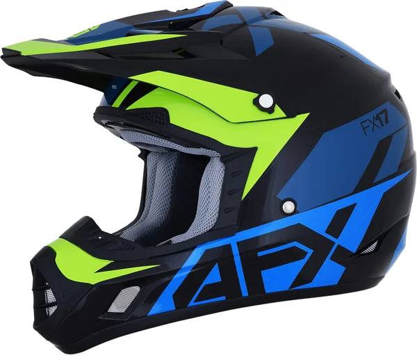 Casca AFX FX-17 Aced Black/Blue/Fluorescent Green M, 1, nordicamoto.ro