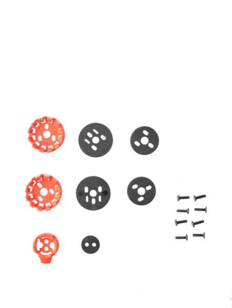 Sm7 Helmet Connection Set Black, Gray, Orange 
