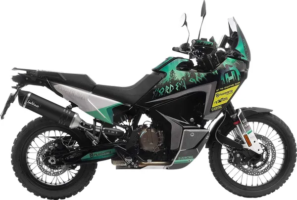 Tobă de eșapament LeoVince LV One Evo Black Edition Slip-On pentru Honda NC750X, 8, nordicamoto.ro
