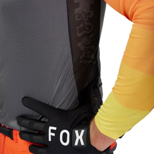 Tricou Fox MX-Flexair Grid Negru/Portocaliu XXL, 4, nordicamoto.ro