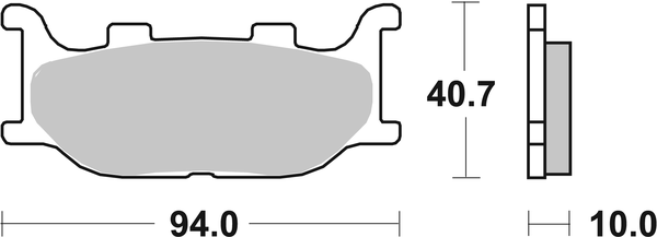 Hf Street Ceramic Organic Brake Pads, 2, nordicamoto.ro